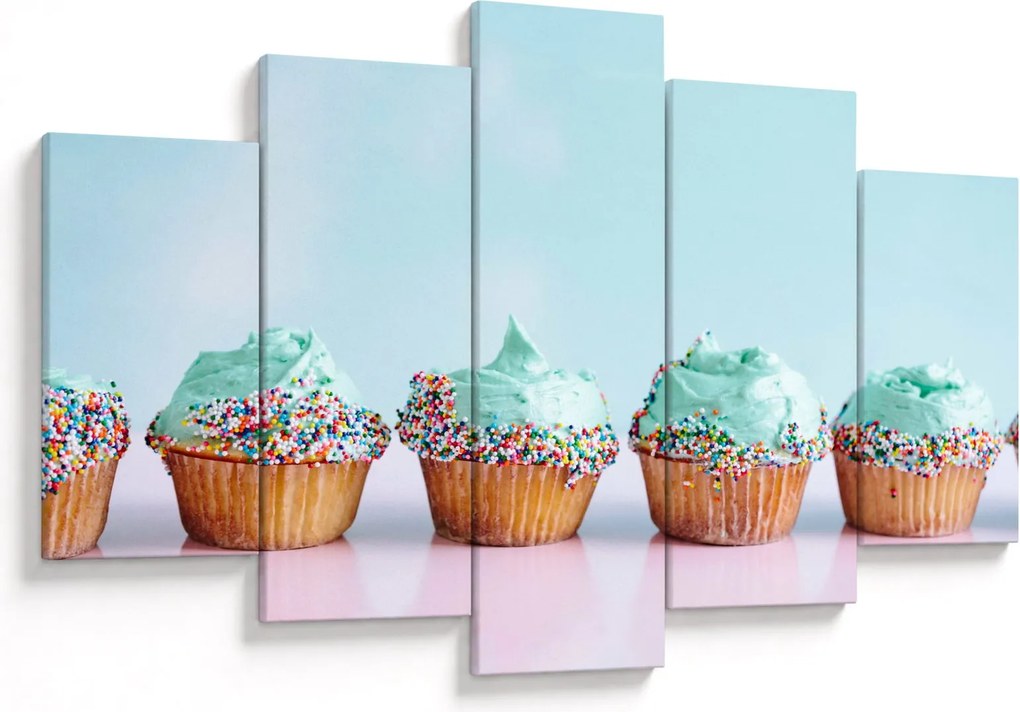 Tablou cu cupcakes (150x105 cm)