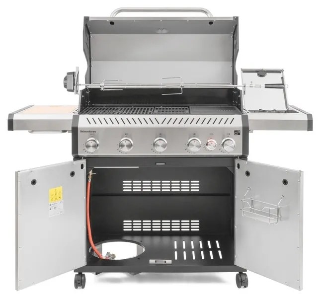 Grătar cu gaz G21 Nebraska BBQ Premium line, 6arzătoare + reductor gratuit
