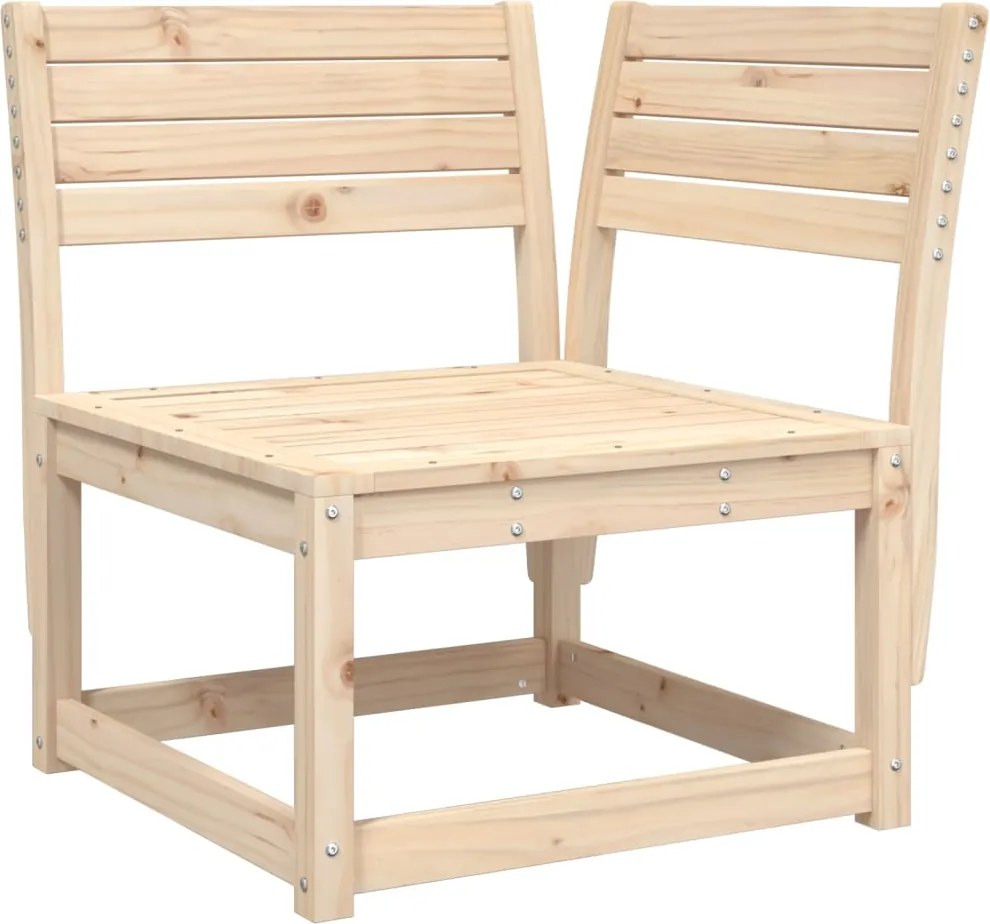 vidaXL Canapea colțar de grădină, 73x73x78 cm, lemn masiv pin