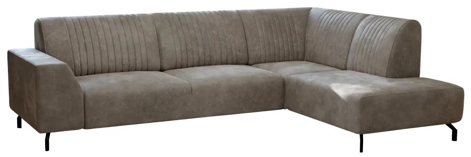 Canapea PRITY maro deschis dreapta, 275x200x83 cm