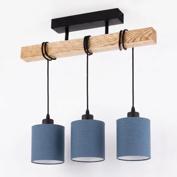 Brilagi - Lustru aplicat NUBILA 3xE27/60W/230V pin/albastru închis