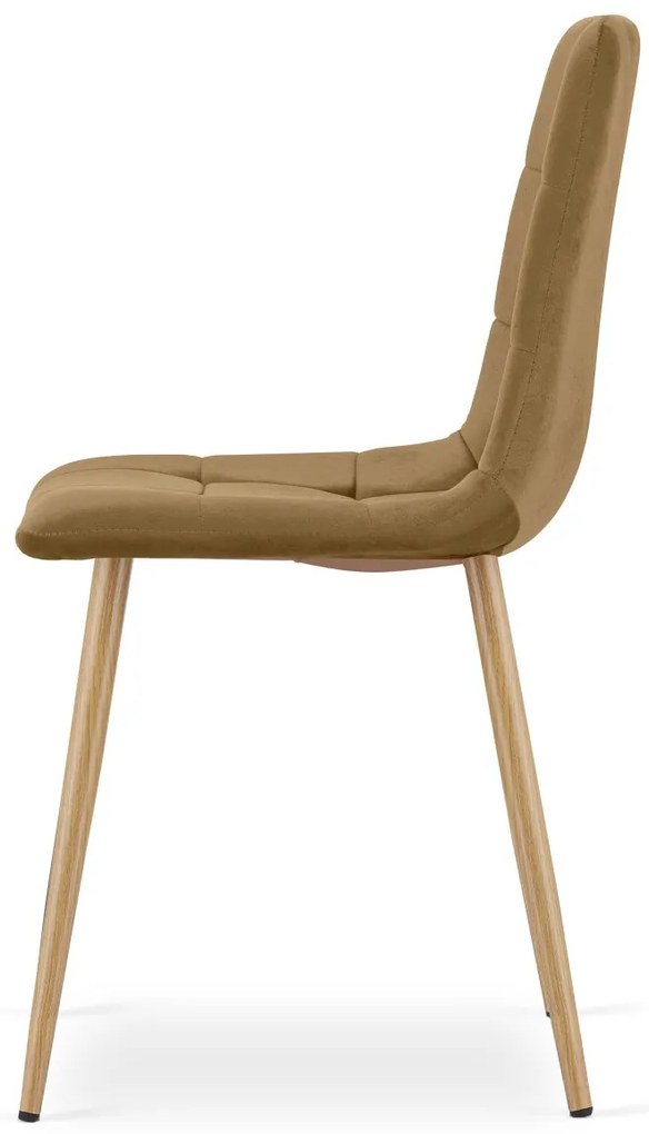 Scaun catifea maro KARA