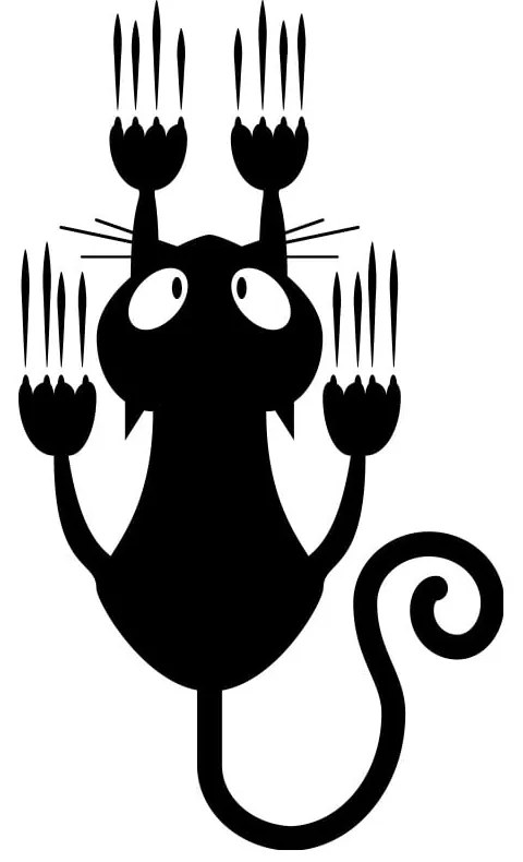 Autocolant Ambiance Sliding Cat