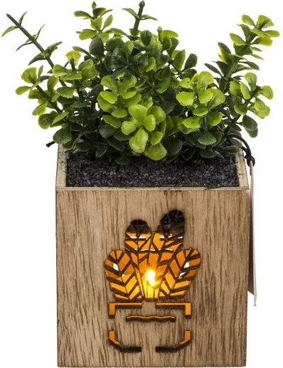 Planta artificiala in ghiveci cu iluminare LED 7,5x15 cm