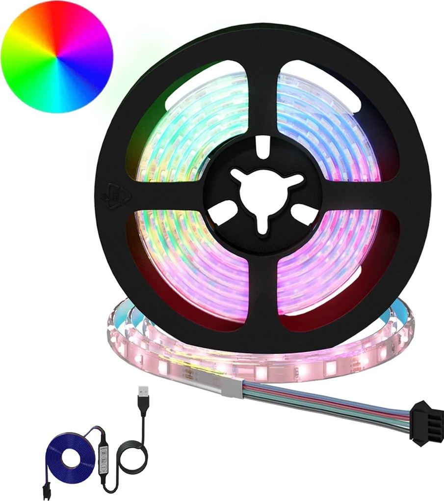 vidaXL Bandă LED 12 pcs Negru și transparent 1300 mm Cupru și Plastic