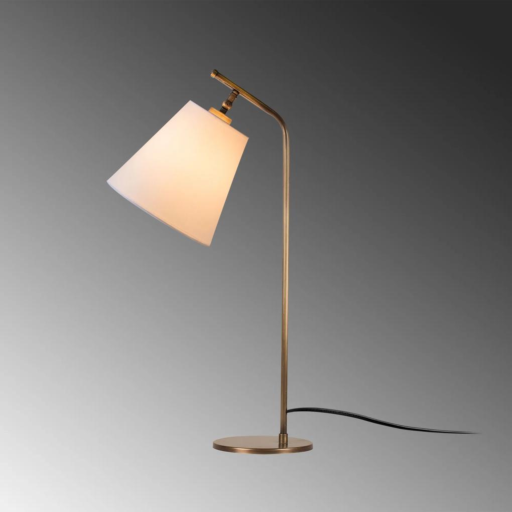 Lampa birou haaus Salihini, 40 W, Alb/Vintage, H 67 cm