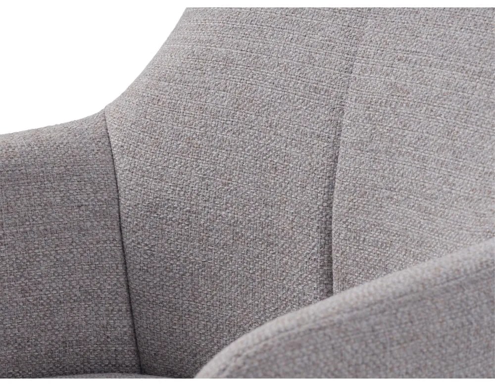 Fotoliu gri deschis pivotant de relaxare Manning – Unique Furniture