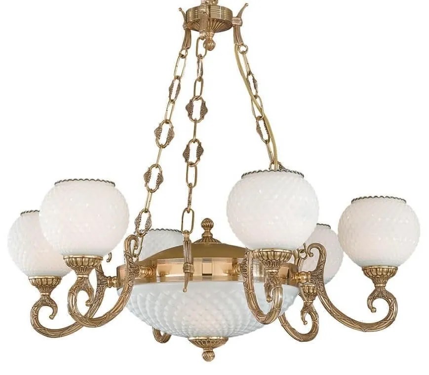 Candelabru clasic din alama 6+2 design italian 8550
