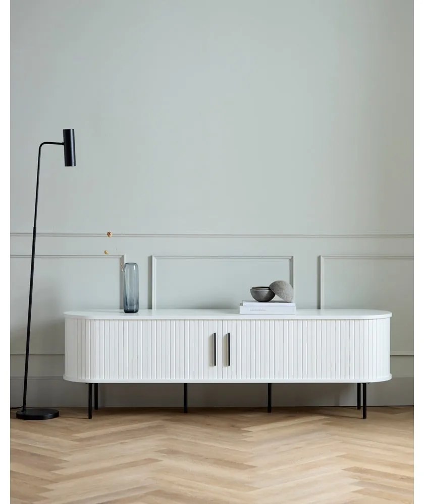 Comodă TV albă 180x56x45 cm Nola – Unique Furniture