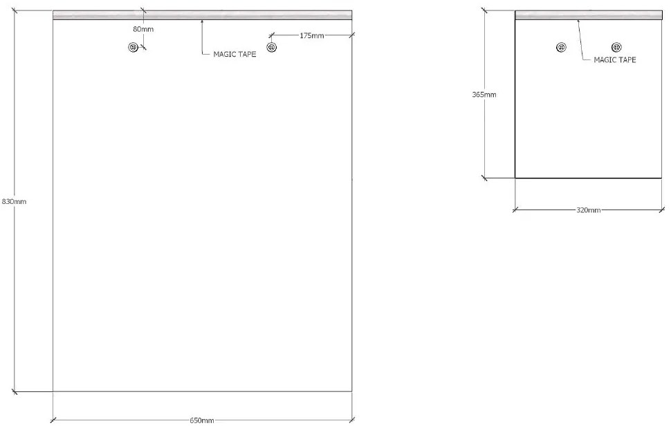 Set RENO format dintr-o canapea extensibilă (90 x 200 cm) cu perdele asortate.