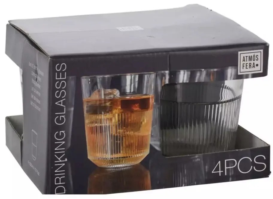 Set de pahare de whisky Atmos 320 ml, 4 buc.