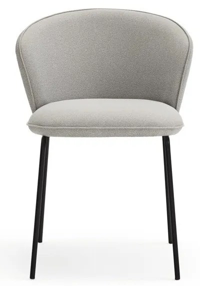 Set de scaune de sufragerie gri deschis 2 buc. tapițat Add – Teulat