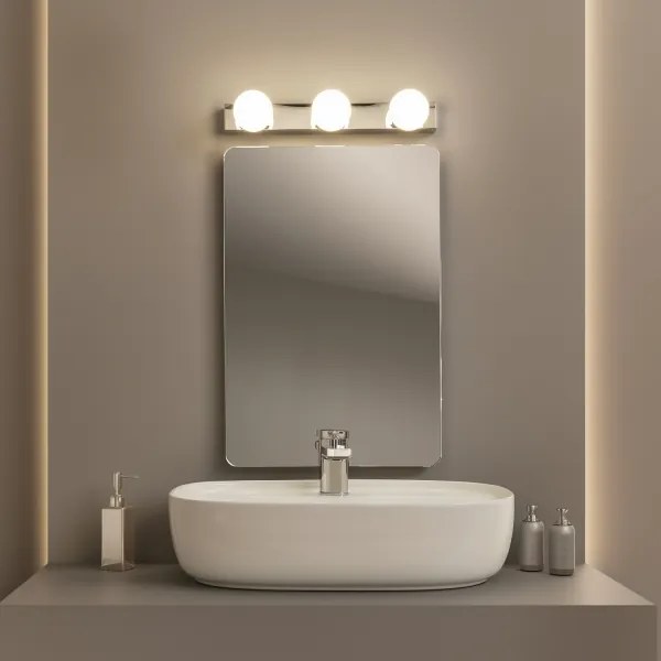 BRILAGI - SET 2x aplice de perete pentru baie cu LED HOLLYWOOD 3xLED/3W/230V 39 cm IP44 crom
