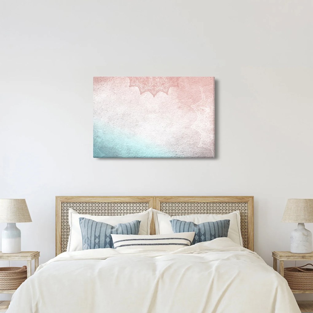 Tablou - Mandala pe zid 2 (90x60 cm)