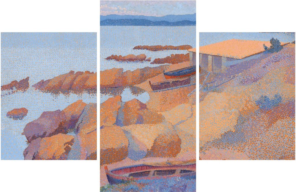 Tablou - Henri Edmond Cross, Calanque des Antibois, reproducere (90x60 cm)