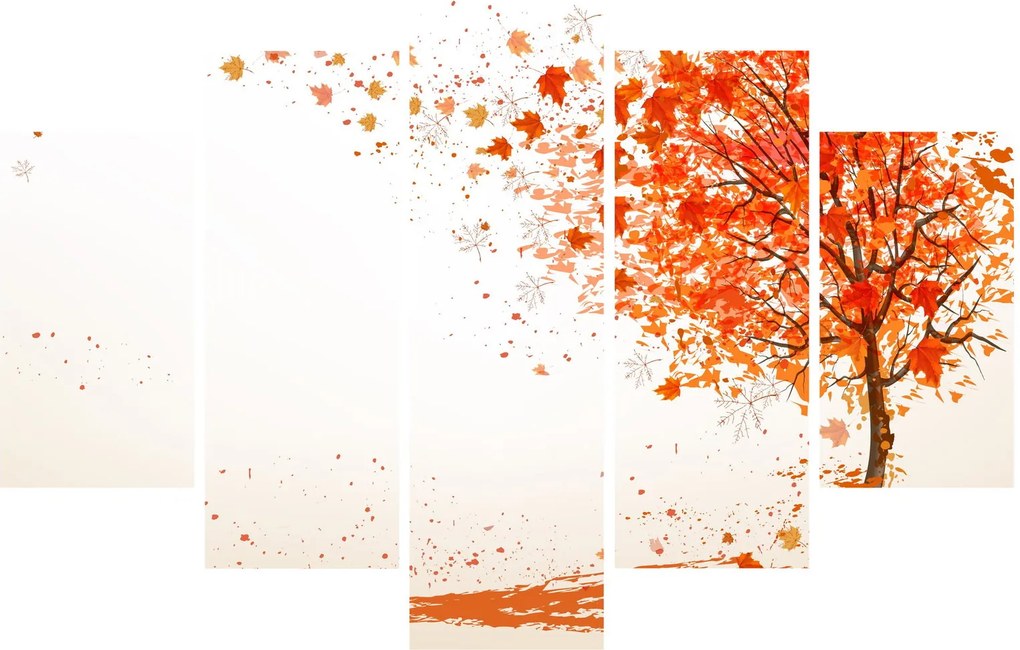 Tablou - Copac în vâmnt (150x105 cm)