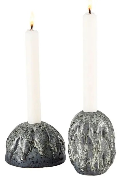 Sfeșnic din gresie ceramică Villa Collection Artic Ice