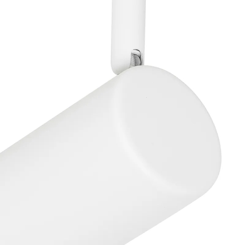 Plafoniera moderna alba cu 5 lumini reglabile patrata - Jeana