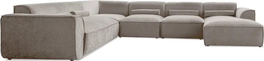 Colțar bej (cu colț pe partea stângă /în formă de "U") Flex Felix – Miuform