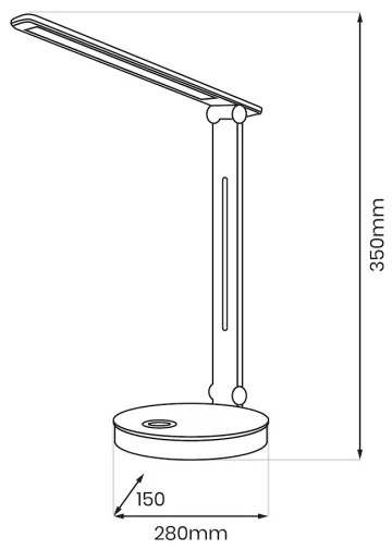 Lampă LED RGBW de masă BRUNO LED/5W/5V 3000/4500/6000K alb