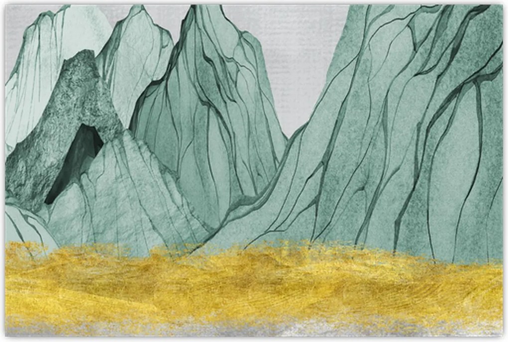Tablou - Munții Smarald N⁰1 (90x60 cm)