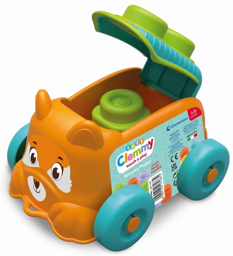 JUCARIE EDUCATIONALA SOFT CLEMMY CATEL PORTOCALIU CU CUBURI MOI - CLEMENTONI (CL17487)