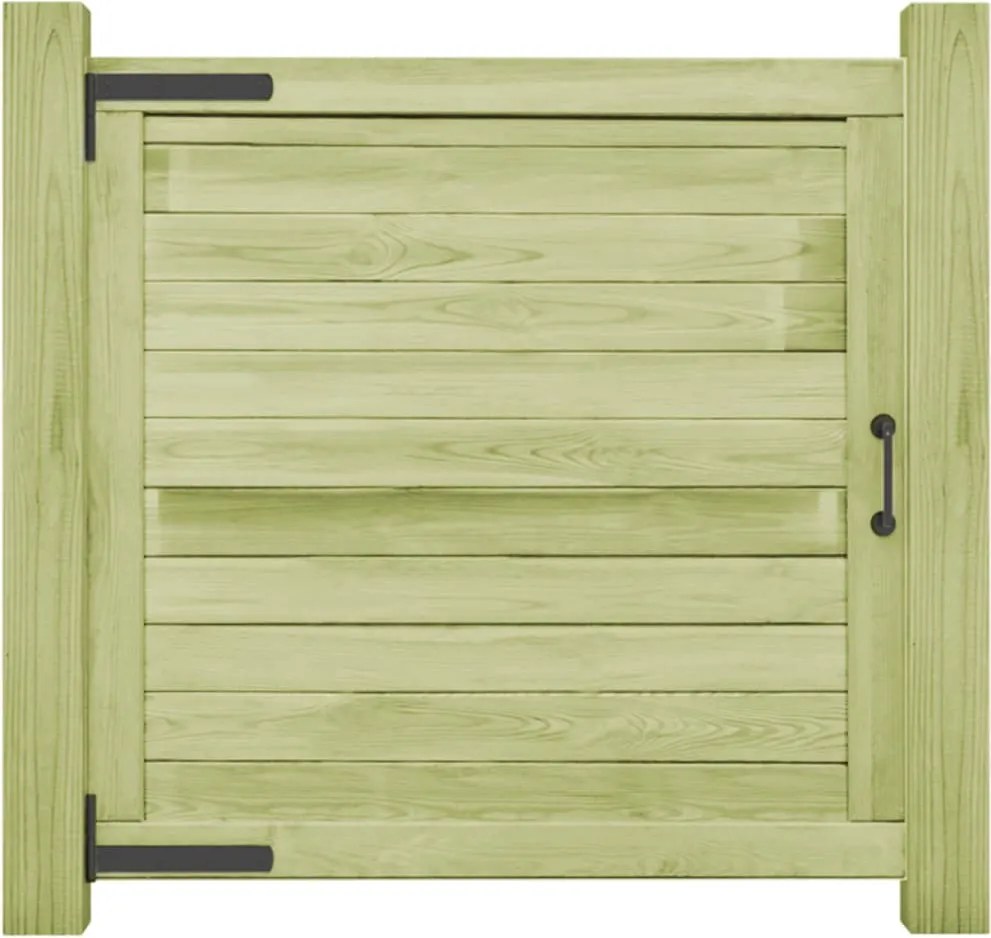 vidaXL Poartă de grădină, 100 x 100 cm, lemn de pin tratat