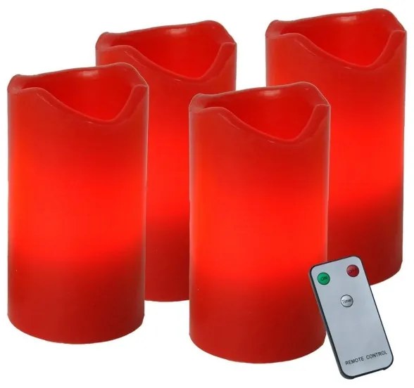 SET 4x decorațiune LED de Crăciun Eglo 410076 ADVENT 1xLED/0,18W/2xCR2032 + telecomandă