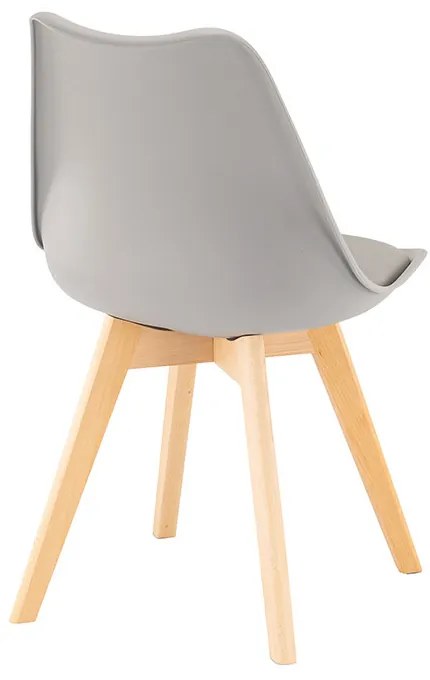 Scaun de dining Silla 6 buc în gri