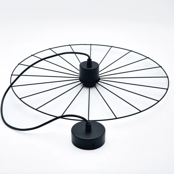 Lustră pe cablu MONTANA 1xE27/15W/230V d. 45 cm negru