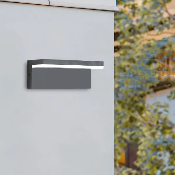 Brilagi - Aplică de perete LED TESSI LED/10W/230V antracit IP54
