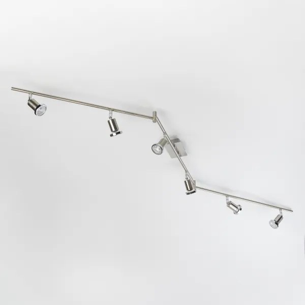 Spot LED 6xGU10/5W/230V, crom mat
