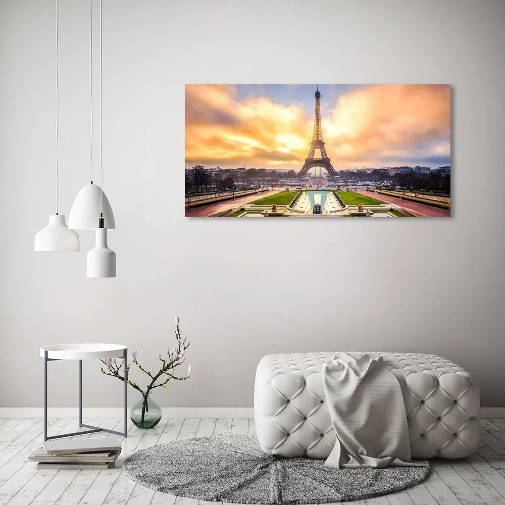 Tablou pe sticlă acrilică Turnul eiffel din paris
