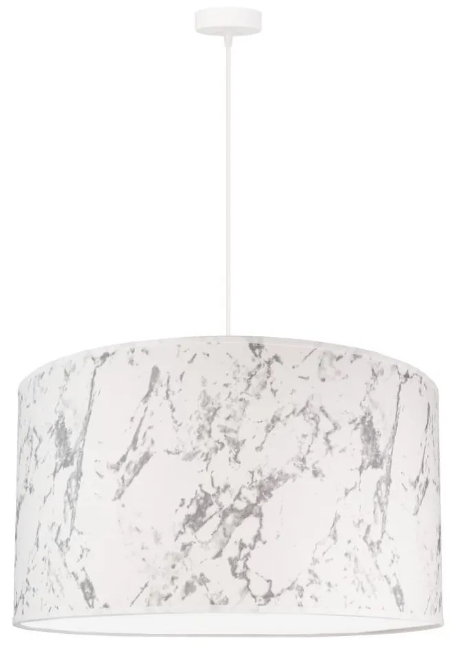 Lustră pe cablu MARBLE 1xE27/40W/230V albă/gri