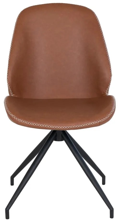 Scaune de dining maro coniac 2 buc. Monte – House Nordic