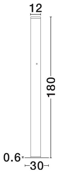 Lampadar, lampa de podea LED ORIN negru 57W