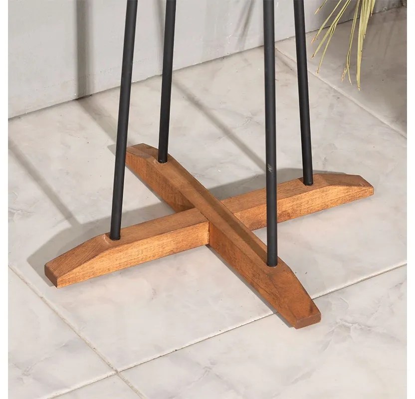 Cuier Myra Pakoworld, negru/maro, D40x160 cm