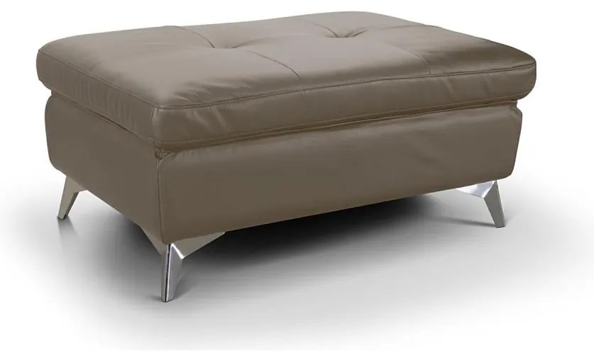 Taburet din piele SALERNO II 66x100 cm maro