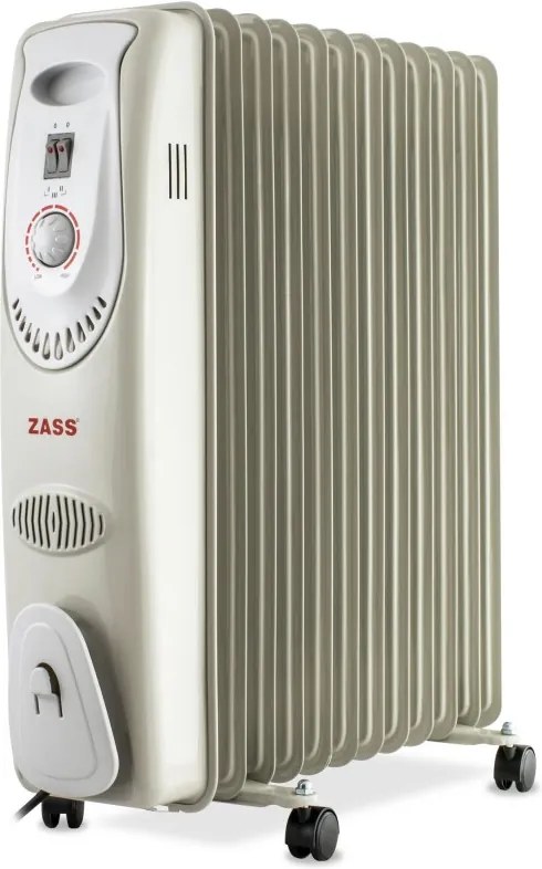 Calorifer electric Zass, 12 elementi, 2500 W, 3 trepte, termostat, protectie supraincalzire