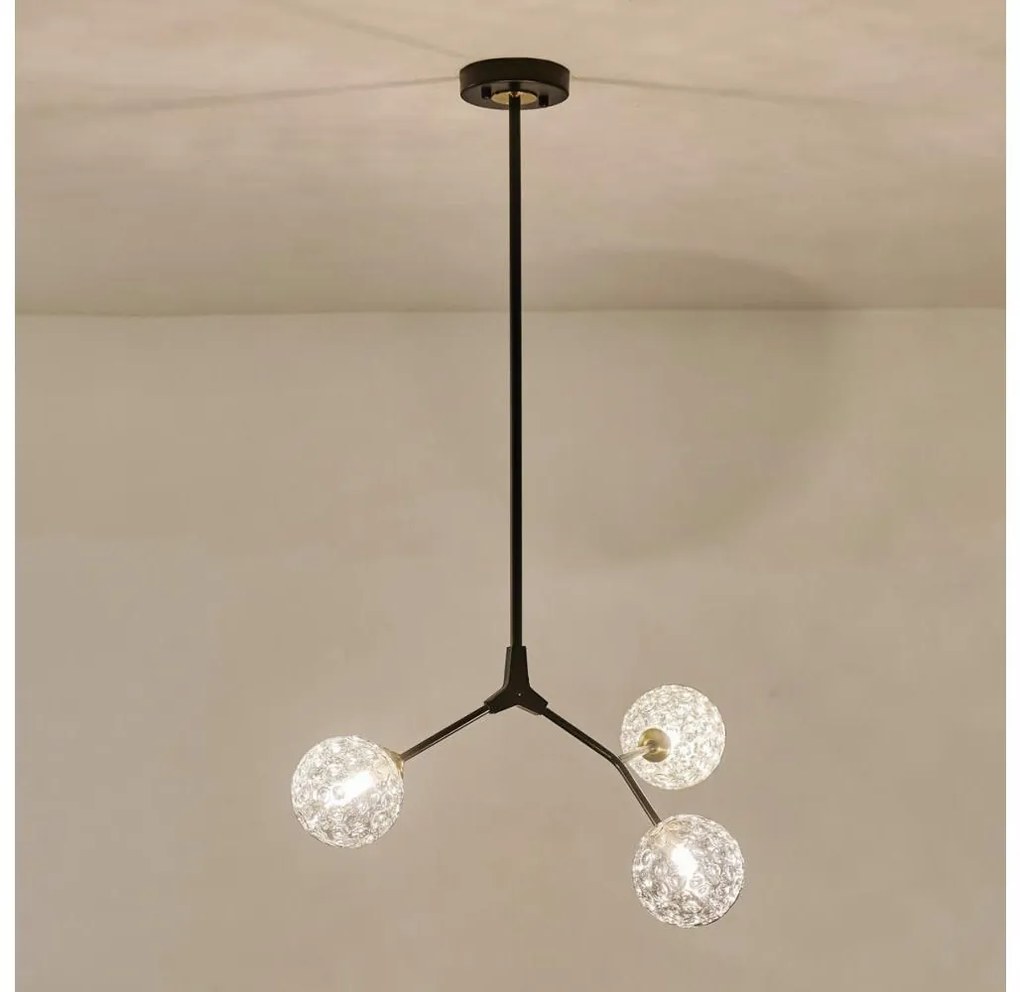 Lustră pe tijă 3xG9/15W/230V gri