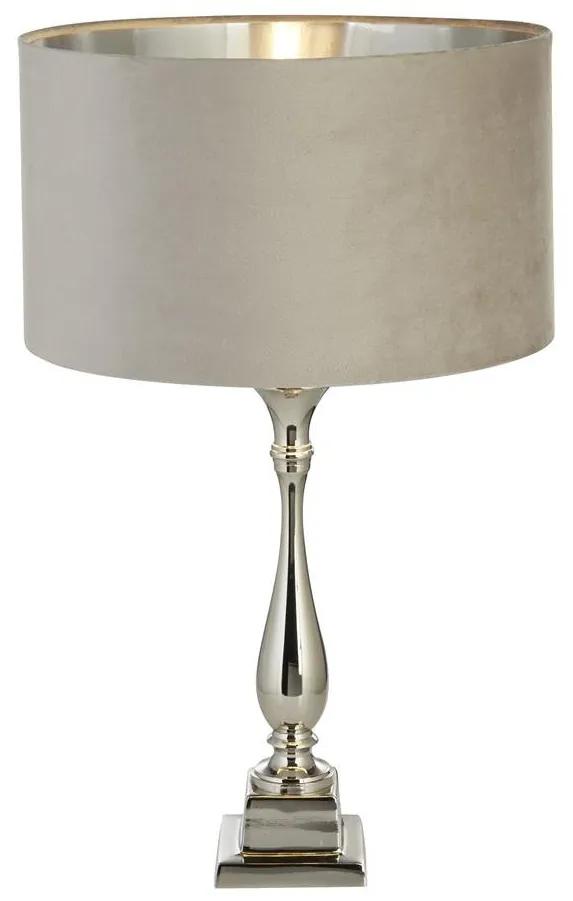 Veioza/Lampa de masa design lux elegant Belle crom/taupe