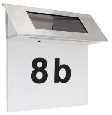 Număr LED solar de casă 600 mAh