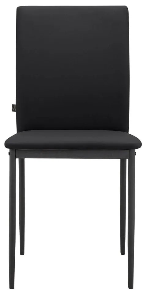 Scaune de dining negre 2 buc. din imitație de piele Pavia – Støraa