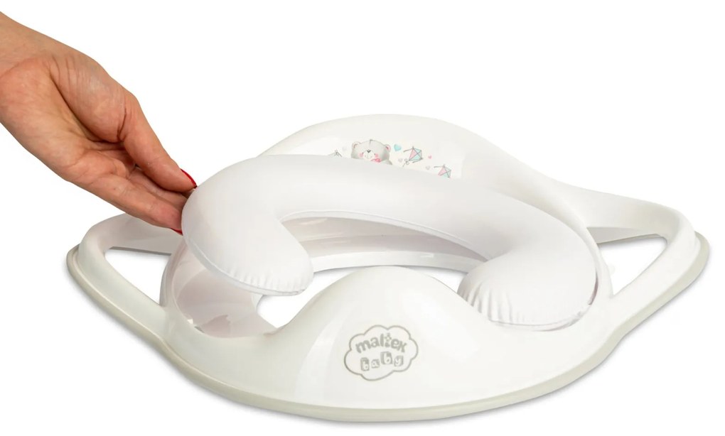 Reductor toaleta copii, antiderapant, colac integrat moale si manere, Bing, Maltex Baby