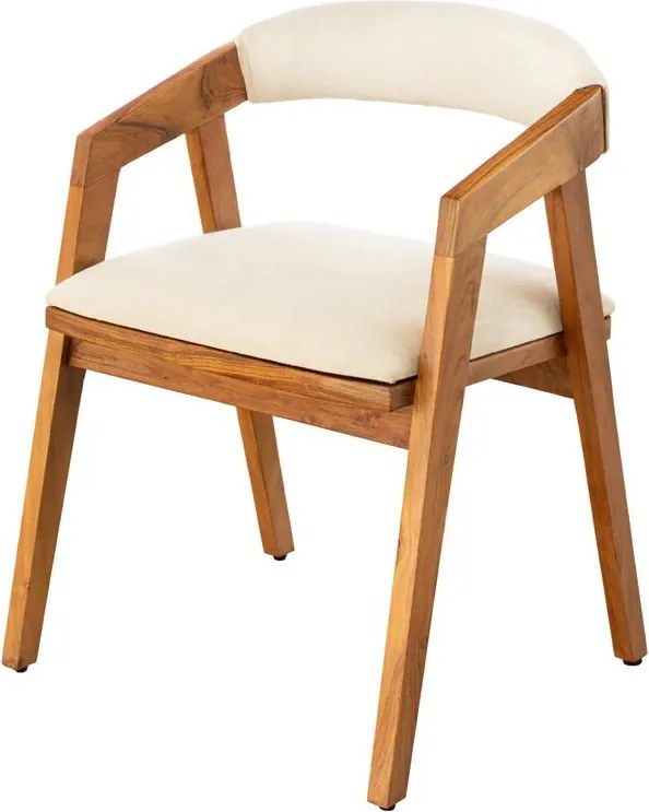 Scaun dining material textil gri deschis si lemn MAMMUT