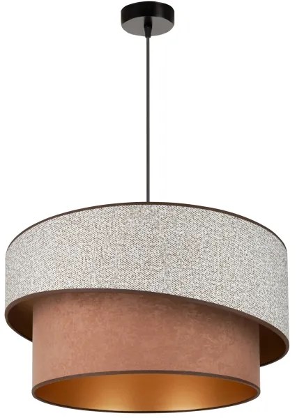 Lustră pe cablu Brilagi VEGAS SHINE 1xE27/15W/230V d. 50 cm gri/maro