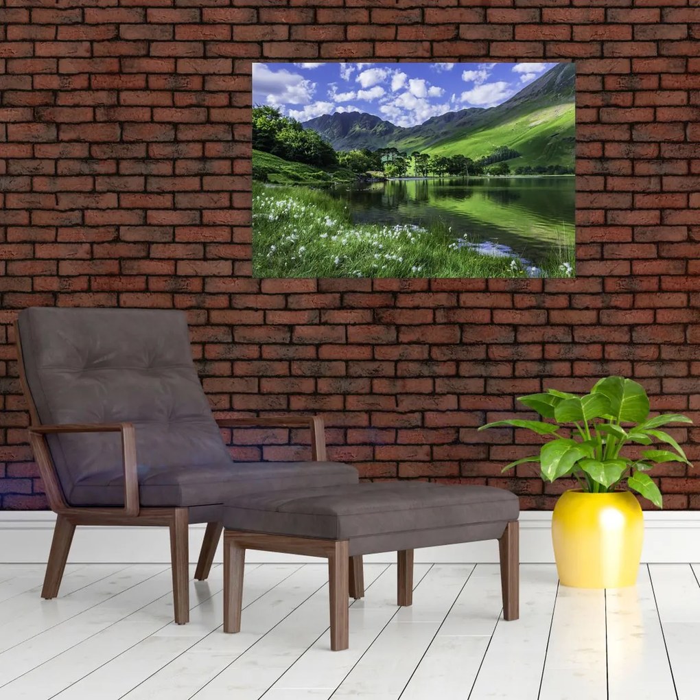 Tablou - Peisaj cu un lac (90x60 cm)