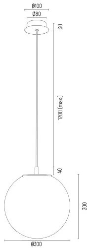 Lustra, Pendul design modern Evans 30cm, transparent