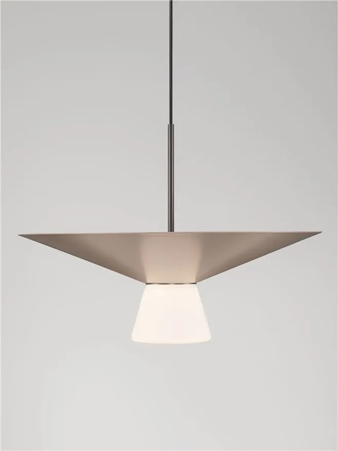 Lustra LED suspendata BARIS Nut Brown 38cm