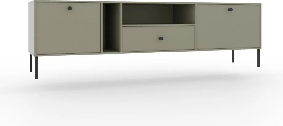 Comodă TV, 180x41x50 cm, Tili 3, ADRK Furniture (Culoare: Bej nisipos / Bej nisipos)